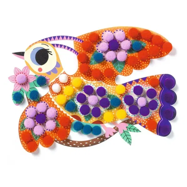 Set artistico POMPOMS COLLAGE - Atelier Djeco