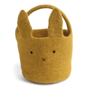 Cestino in feltro Bunny Basket ocra GRY & SIF