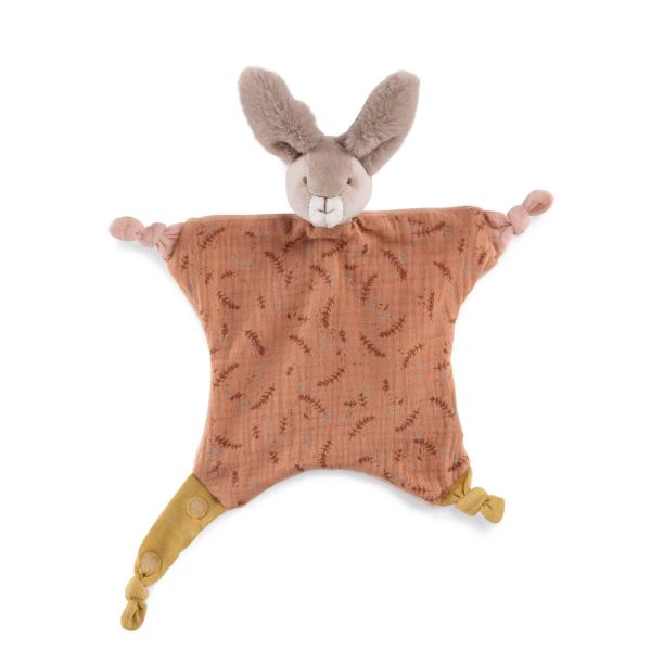 Doudou porta ciuccio Argilla Trois petits lapins Moulin Roty