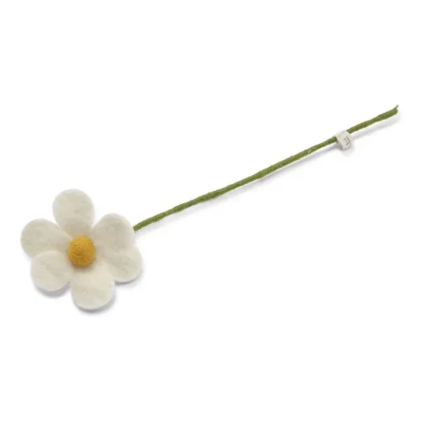Fiore in feltro anemone bianco grande GRY & SIF