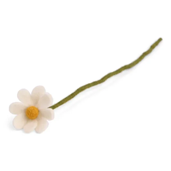 Fiore in feltro anemone bianco piccola GRY & SIF