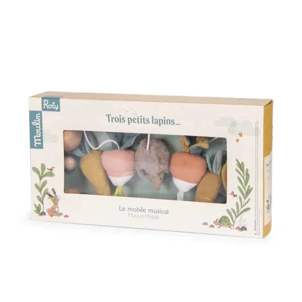 Giostrina musicale Trois petits lapins Moulin Roty
