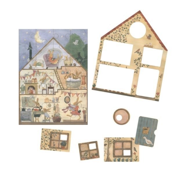 Puzzle 2 livelli Rabbit house Egmont Toys