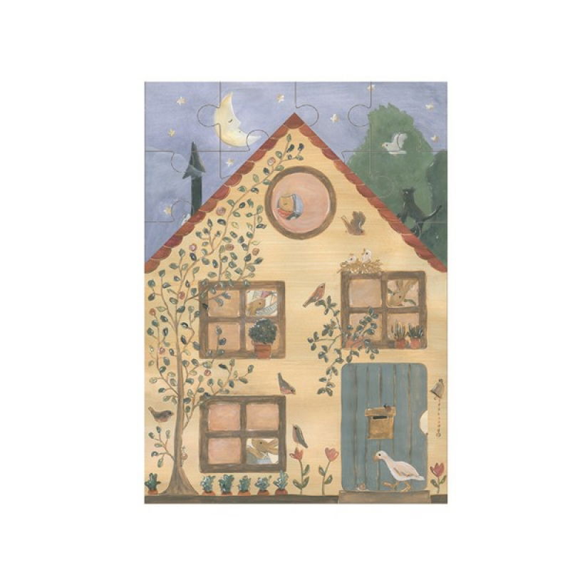 Puzzle 2 livelli Rabbit house Egmont Toys - Babookidsdesign