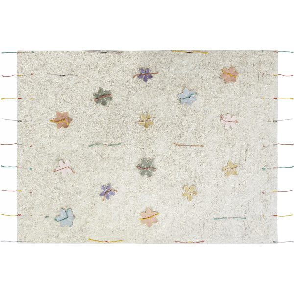 Lorena Canals Tappeto Lavabile 3 Stelle, Tortora - 100% Cotone (120cm x  160cm) unisex (bambini)