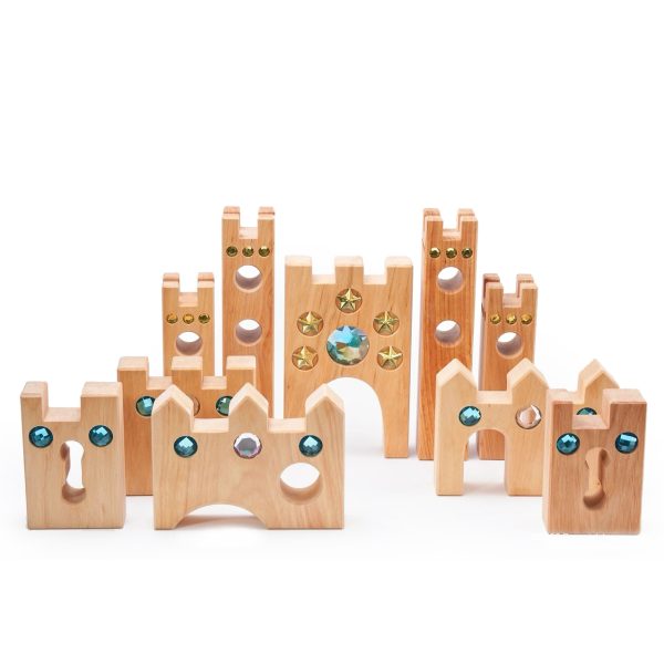 Set costruzioni castello con gemme 10 pezzi Bauspiel