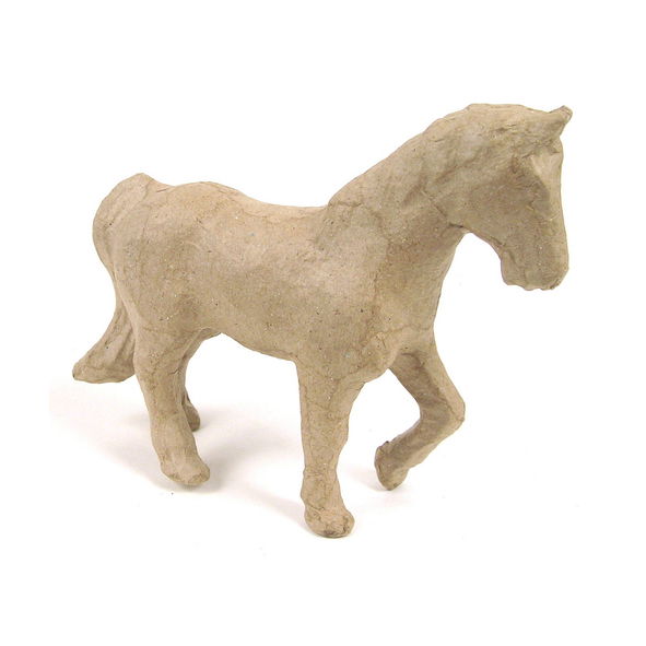 Figura CAVALLO di cartapesta da decorare Decopatch