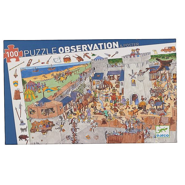 Puzzle di osservazione Il Castello 100 pezzi Djeco
