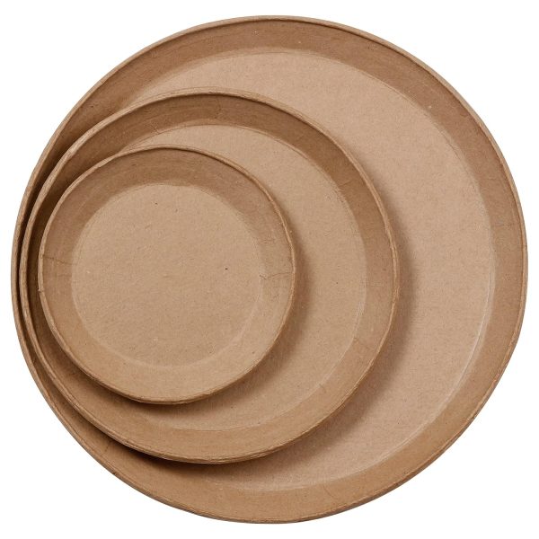 Set 3 piatti da appendere da decorare Decopatch