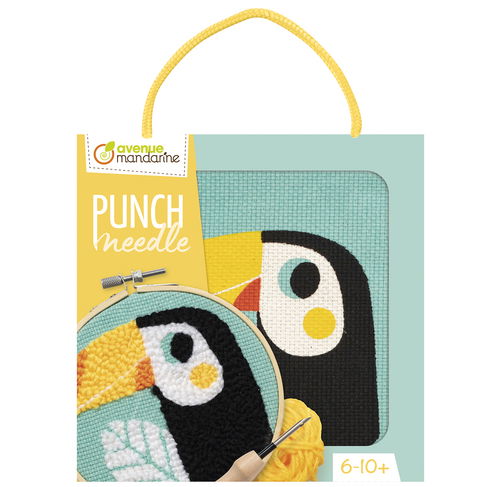 Set ricamo punch needle Tucano Avenue Mandarine