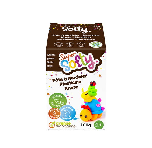 Super softy plastilina vegetale 100 gr MARRONE Avenue Mandarine
