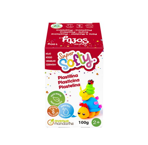 Super softy plastilina vegetale 100 gr ROSSO Avenue Mandarine