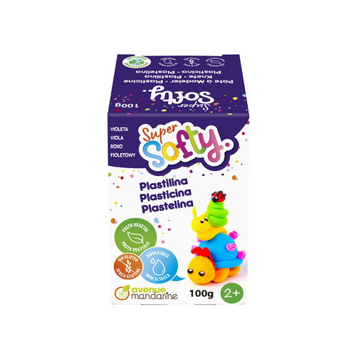 Super softy plastilina vegetale 100 gr VIOLA Avenue Mandarine