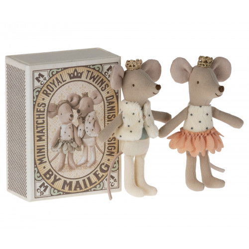 Topini gemelli reali little sister and brother in box New Maileg
