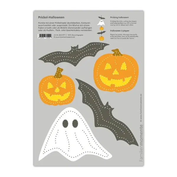 Cartolina A5 da punzonare Halloween