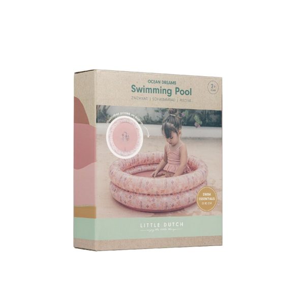 Piscina gonfiabile cm 80 Ocean rose Little Dutch