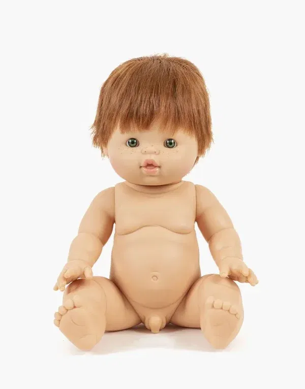 Bambola Baby Doll Raphael maschio con capelli Paola Reina