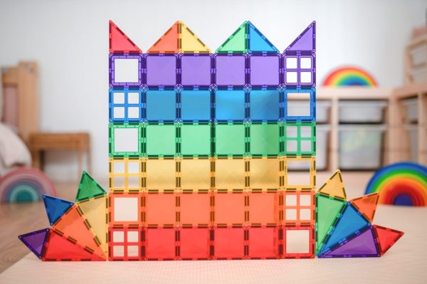Connetix tiles costruzioni magnetiche 60 Pezzi Starter Pack + CARTE