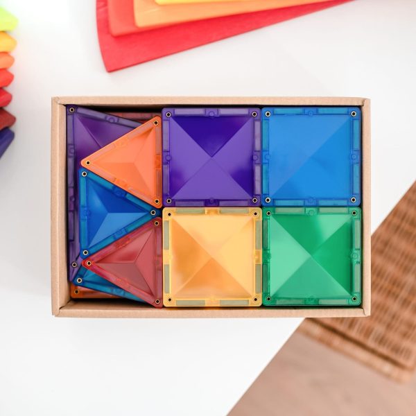 Connetix tiles costruzioni magnetiche 60 Pezzi Starter Pack + CARTE