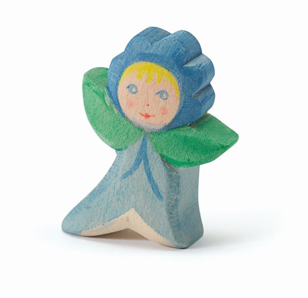 Figura legno fata fiori non-ti-scordar-di-me Ostheimer