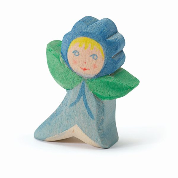 Figura legno fata fiori non-ti-scordar-di-me Ostheimer