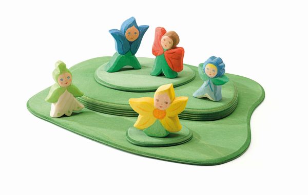 Figura legno fata fiori narciso Ostheimer