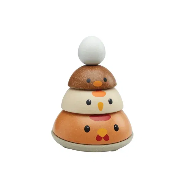 Gioco impilabile equilibrio gallina Rustic Plan Toys