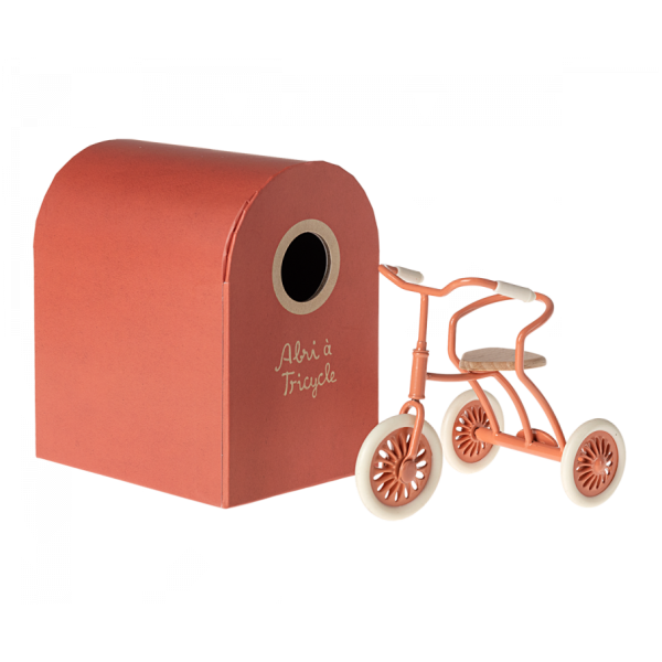 Triciclo per Topi Abri corallo Maileg