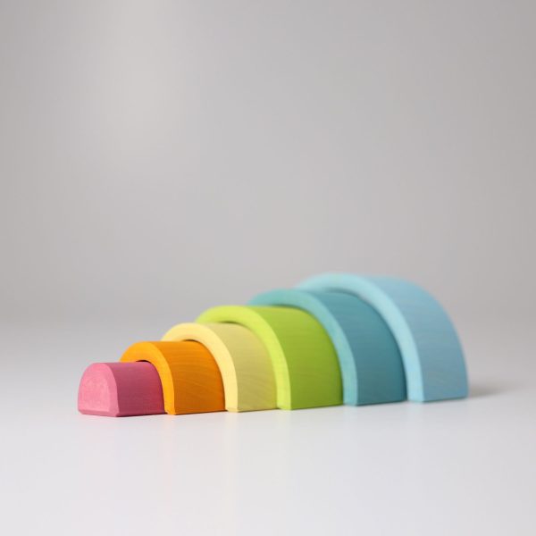Arcobaleno steineriano Grimm's - 6 pezzi mini pastello