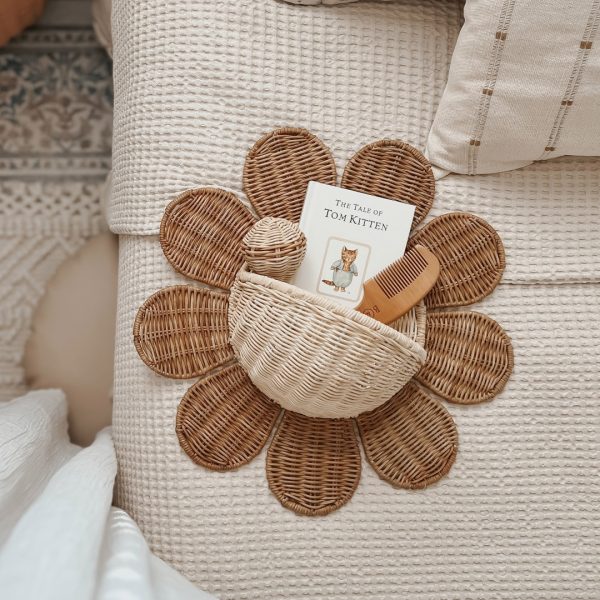 Cestino da parete rattan Daisy wall basket OlliElla