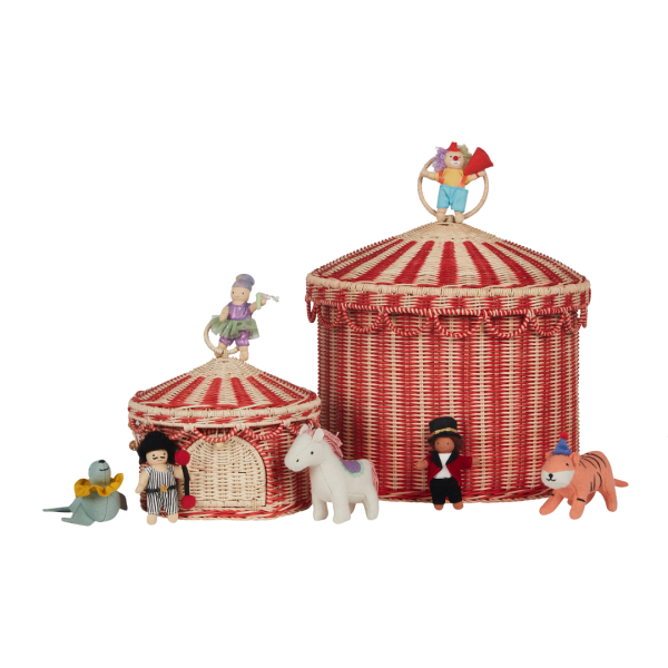 Cestino in rattan CIRCUS TENT basket OlliElla