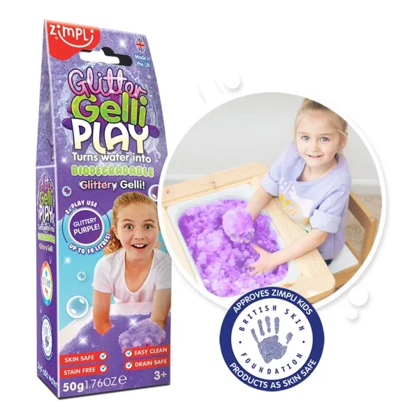 Glitter Gelly Play viola Zimpli kids