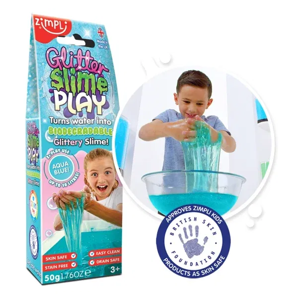 Glitter Slime Play turchese Zimpli kids