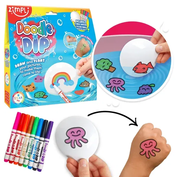 Kit disegno galleggiante Doodle Dip Dancing Zimpli kids