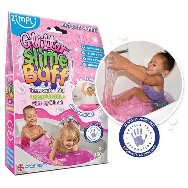 Pozione da bagno Glitter slime Baff fucsia Zimpli kids