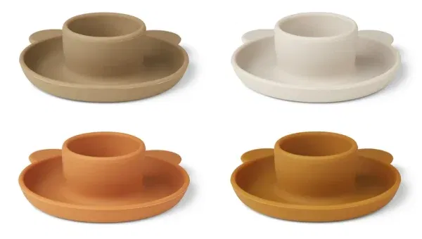 Set 4 porta uovo silicone Janus oat LIEWOOD