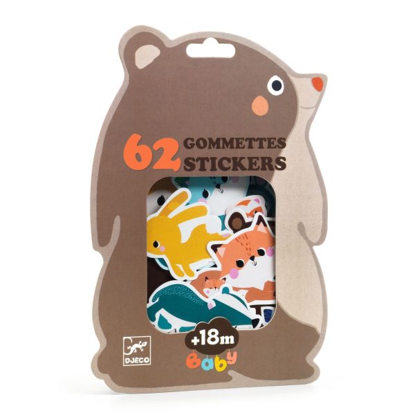 Primi adesivi BIG STICKERS Bosco Djeco