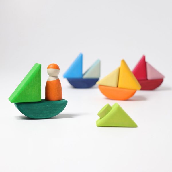 Set barchette incastri Rolling Boats Grimm's