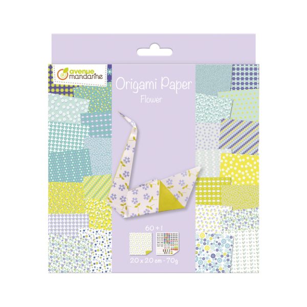 Carta origami fiori 20x20 Avenue Mandarine