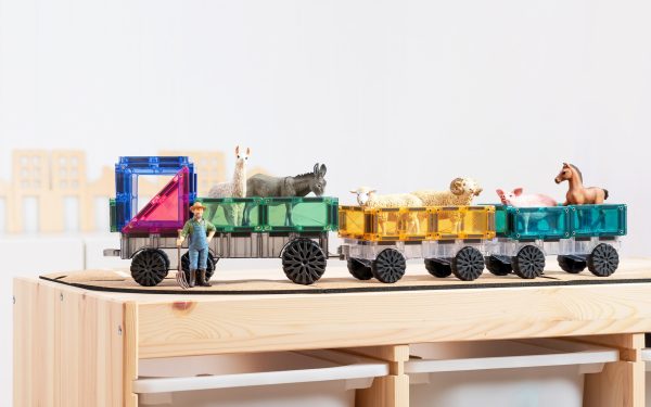 Connetix tiles costruzioni magnetiche 50 Pezzi Rainbow Pastel Transport Pack