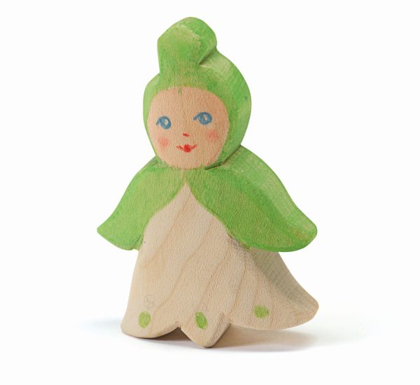 Figura legno fata fiori bucaneve Ostheimer
