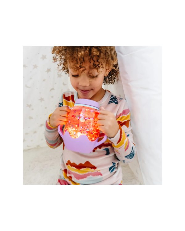 Barattolo per gioco sensoriale purple GLO PALS