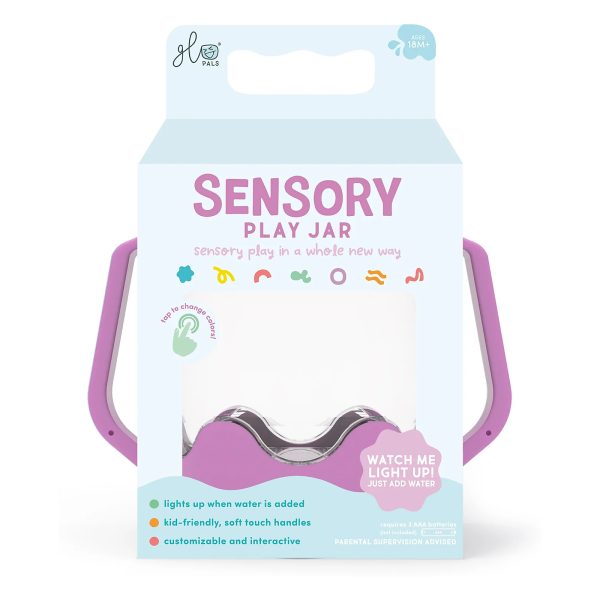 Barattolo per gioco sensoriale purple GLO PALS