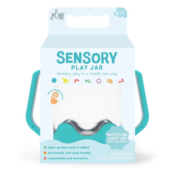 Barattolo per gioco sensoriale blue GLO PALS