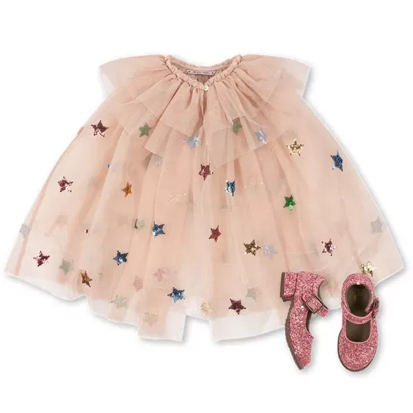 Mantella tulle Glitter Fairy + scarpette Konges sløjd