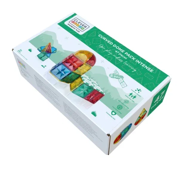 Cleverclixx costruzioni magnetiche Curved Dome 47 pezzi