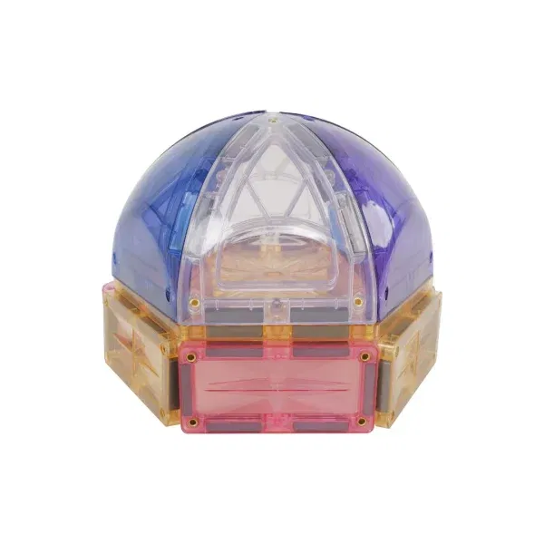 Cleverclixx costruzioni magnetiche Small Corved 34 pezzi pastel
