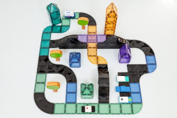 Connetix tiles costruzioni magnetiche 16 Pezzi Road Pack