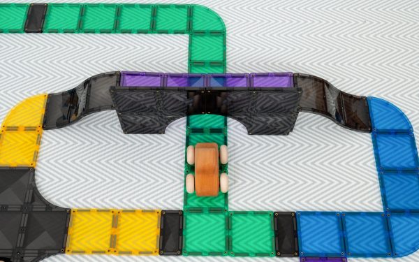 Connetix tiles costruzioni magnetiche 16 Pezzi Road Pack