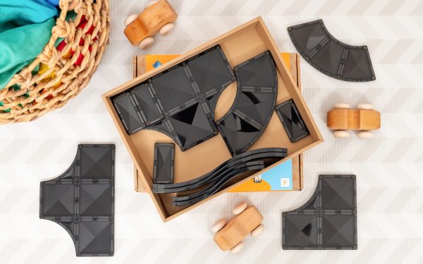 Connetix tiles costruzioni magnetiche 16 Pezzi Road Pack